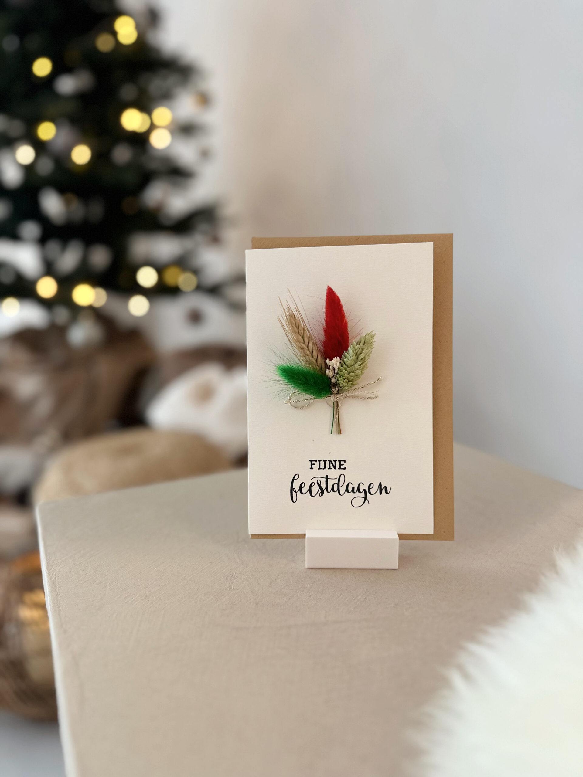 Luxe wenskaart KERST